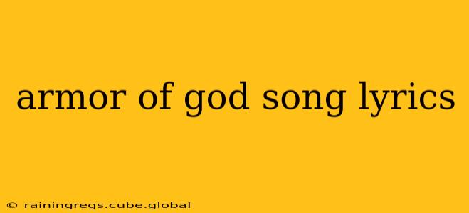 armor of god song lyrics