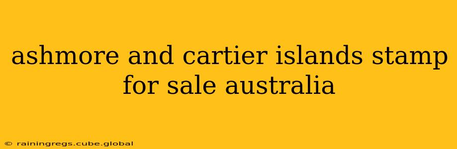 ashmore and cartier islands stamp for sale australia