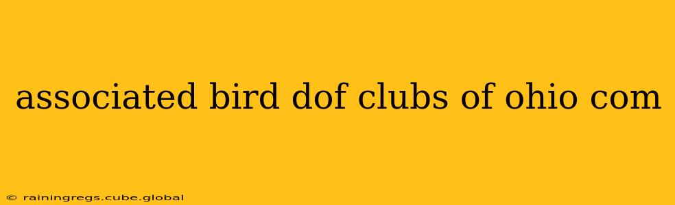 associated bird dof clubs of ohio com