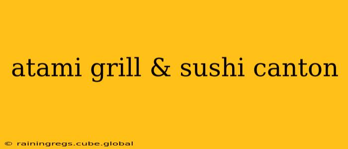 atami grill & sushi canton