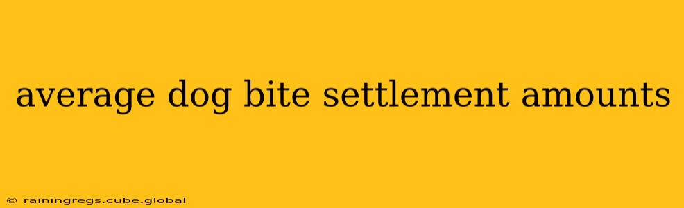 average dog bite settlement amounts