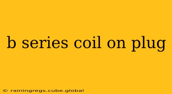 b series coil on plug