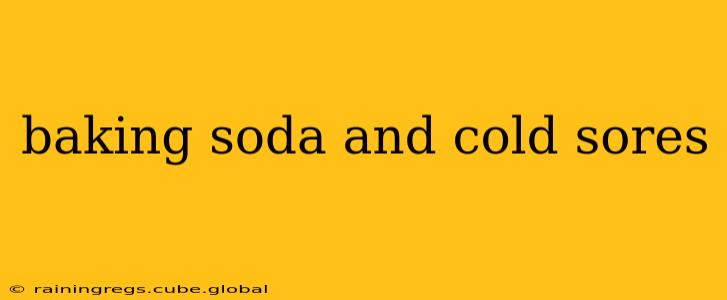 baking soda and cold sores