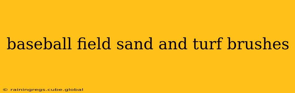 baseball field sand and turf brushes