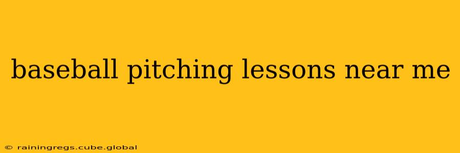 baseball pitching lessons near me