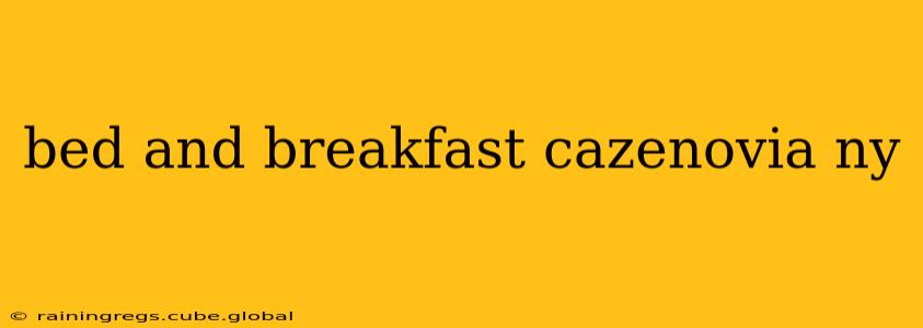 bed and breakfast cazenovia ny