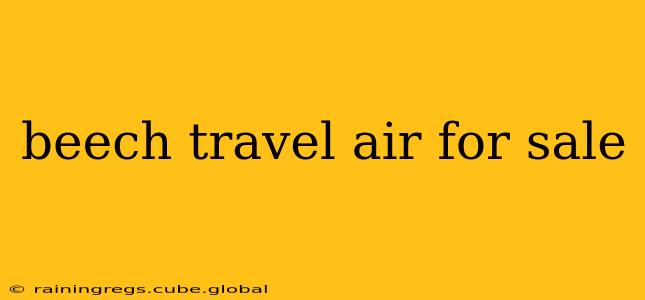 beech travel air for sale