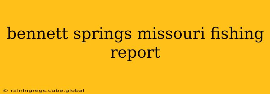 bennett springs missouri fishing report