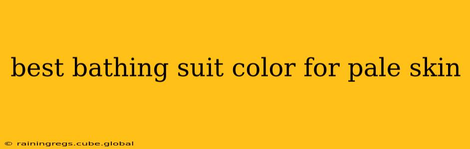 best bathing suit color for pale skin