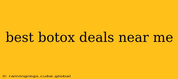 best botox deals near me