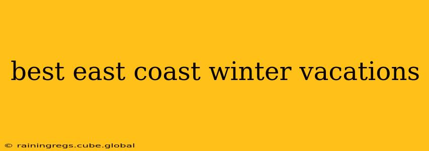 best east coast winter vacations