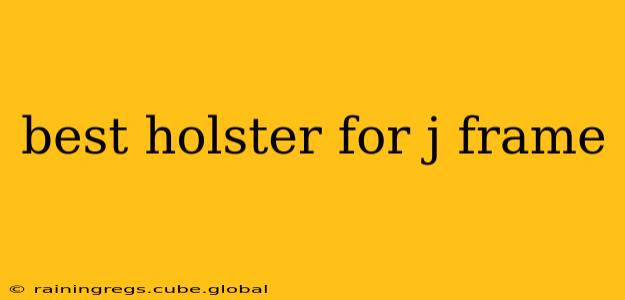 best holster for j frame