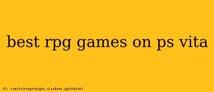 best rpg games on ps vita