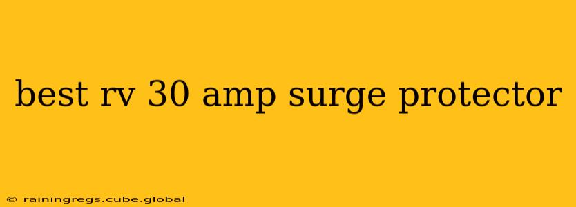 best rv 30 amp surge protector