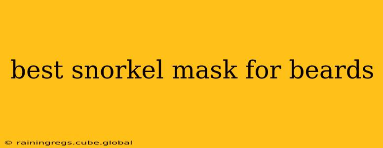 best snorkel mask for beards