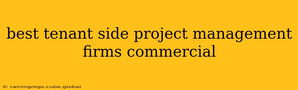 best tenant side project management firms commercial
