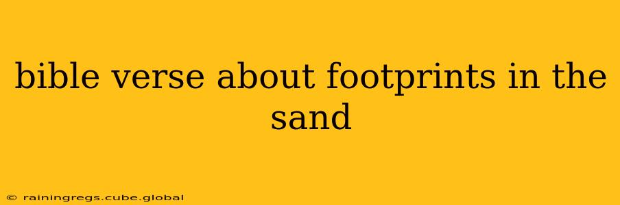 bible verse about footprints in the sand