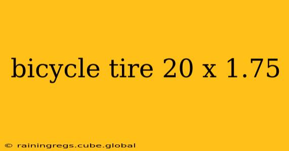bicycle tire 20 x 1.75