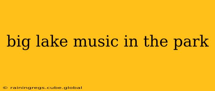 big lake music in the park