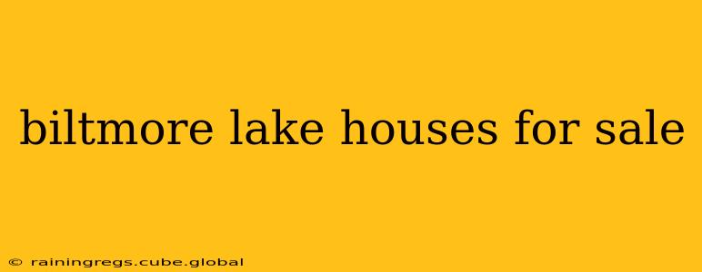 biltmore lake houses for sale