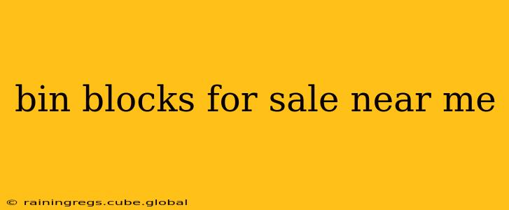 bin blocks for sale near me