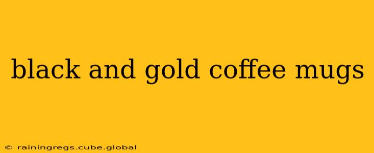 black and gold coffee mugs