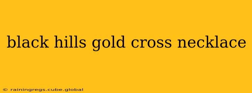 black hills gold cross necklace