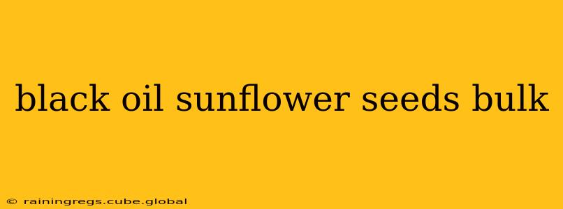 black oil sunflower seeds bulk