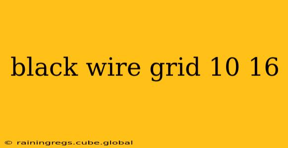 black wire grid 10 16