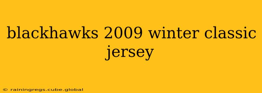 blackhawks 2009 winter classic jersey