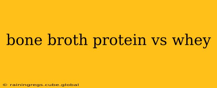 bone broth protein vs whey