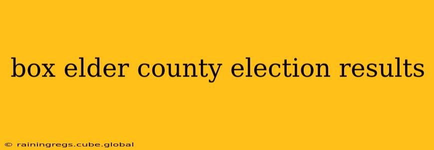 box elder county election results