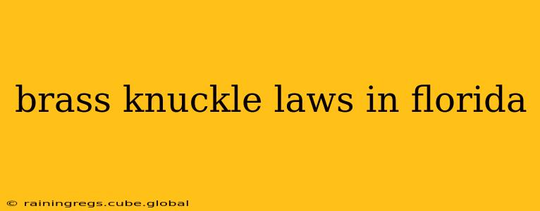brass knuckle laws in florida