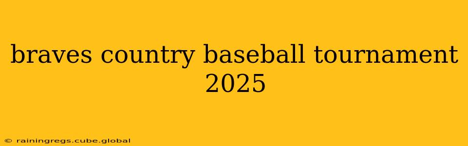 braves country baseball tournament 2025