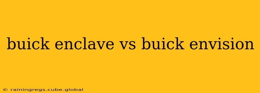 buick enclave vs buick envision