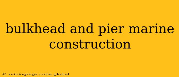 bulkhead and pier marine construction