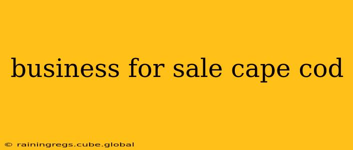 business for sale cape cod