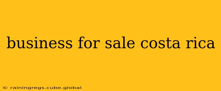 business for sale costa rica