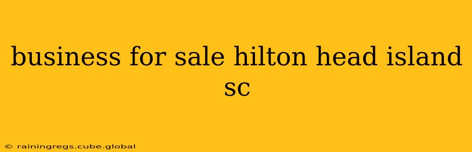 business for sale hilton head island sc