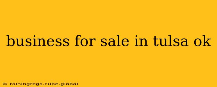 business for sale in tulsa ok
