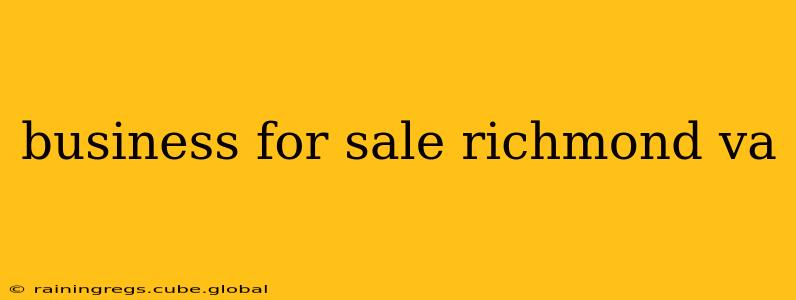 business for sale richmond va