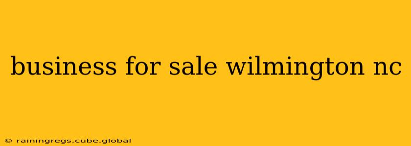 business for sale wilmington nc