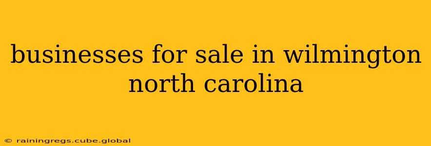 businesses for sale in wilmington north carolina