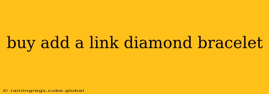 buy add a link diamond bracelet