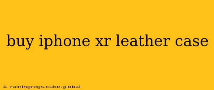 buy iphone xr leather case