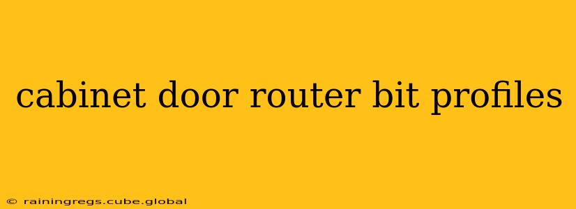cabinet door router bit profiles