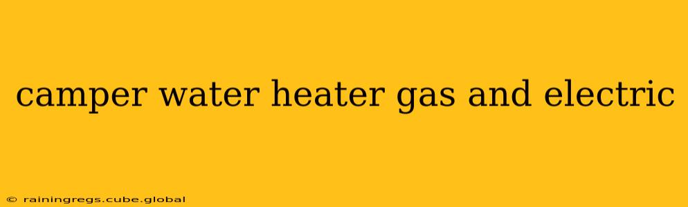 camper water heater gas and electric