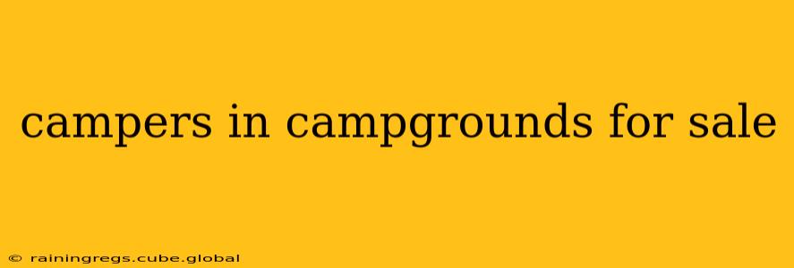 campers in campgrounds for sale