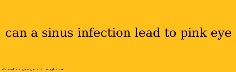 can a sinus infection lead to pink eye