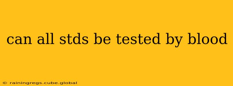 can all stds be tested by blood